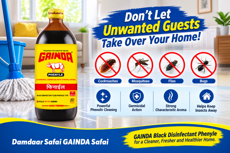 Does GAINDA Black Phenyle Keep Cockroaches, Mosquitoes & Flies Away?
